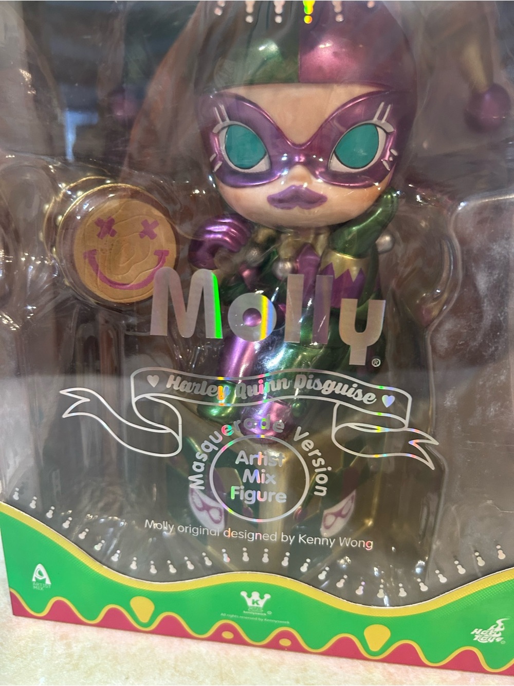 Molly Harlequin Disguise - metallic green and purple - Picture 4 of 9